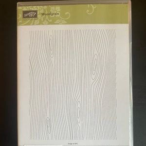 Stampin’ Up! Wood grain clear mount stamp
